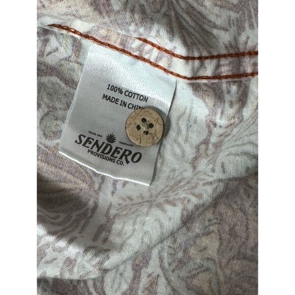 Sendero Provisions Co. City Slicker Button Down Short Sleeve Cotton Size S - Picture 5 of 10